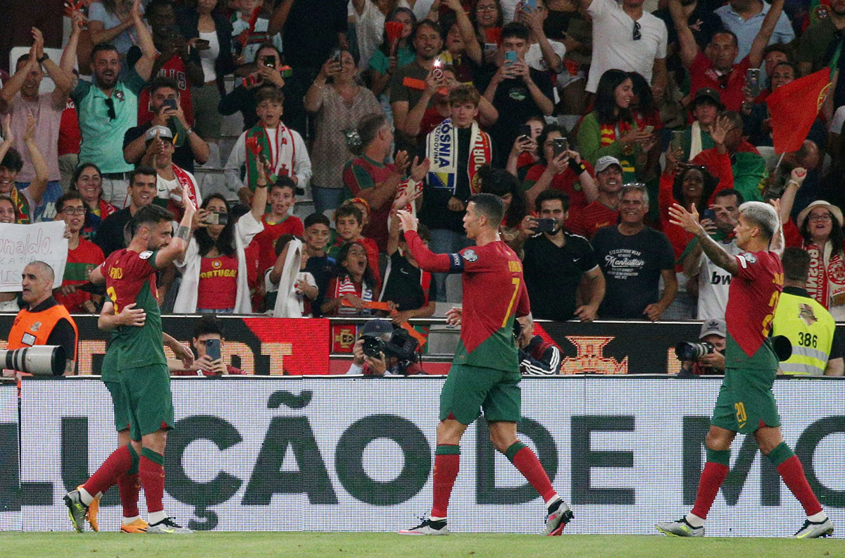 Portugal venceu a Bósnia (3-0) e Cristiano Ronaldo…